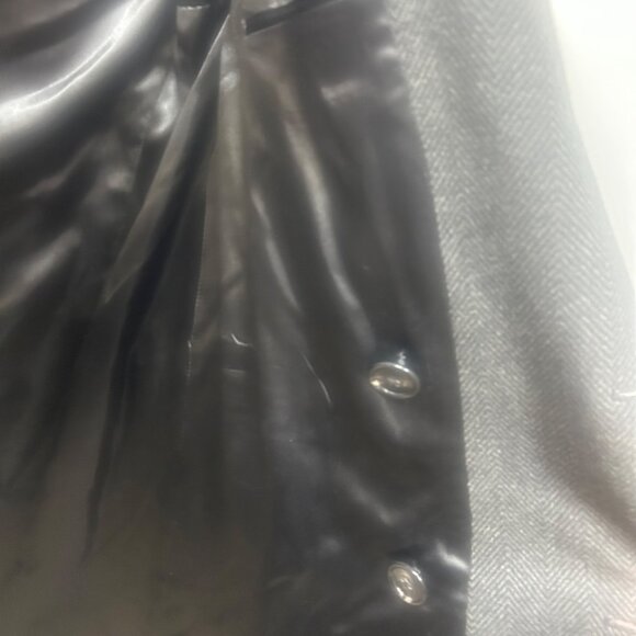 Polo Ralph Lauren Double-Breasted Wool Herringbone Overcoat Black Velvet Collar - Picture 7 of 12